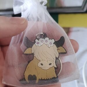 Cute Cow Keychain for Kids